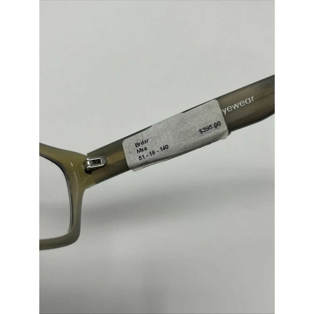 NWT Norman Childs BRDAR Eyeglasses 51-18-140 MSG Adult Olive Tortoise Frames